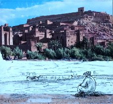 Ait Ben Haddou_Druck-Tusche-Graphit_40 x 40 cm_150