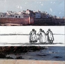 Sonntags-Essaouira_mixed media_30 x 30