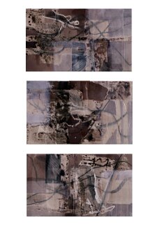 ohne Titel 3 x je 15 x 25 cm grau null